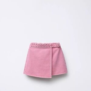 Zara Dusty Pink Mini Wrap Skirt